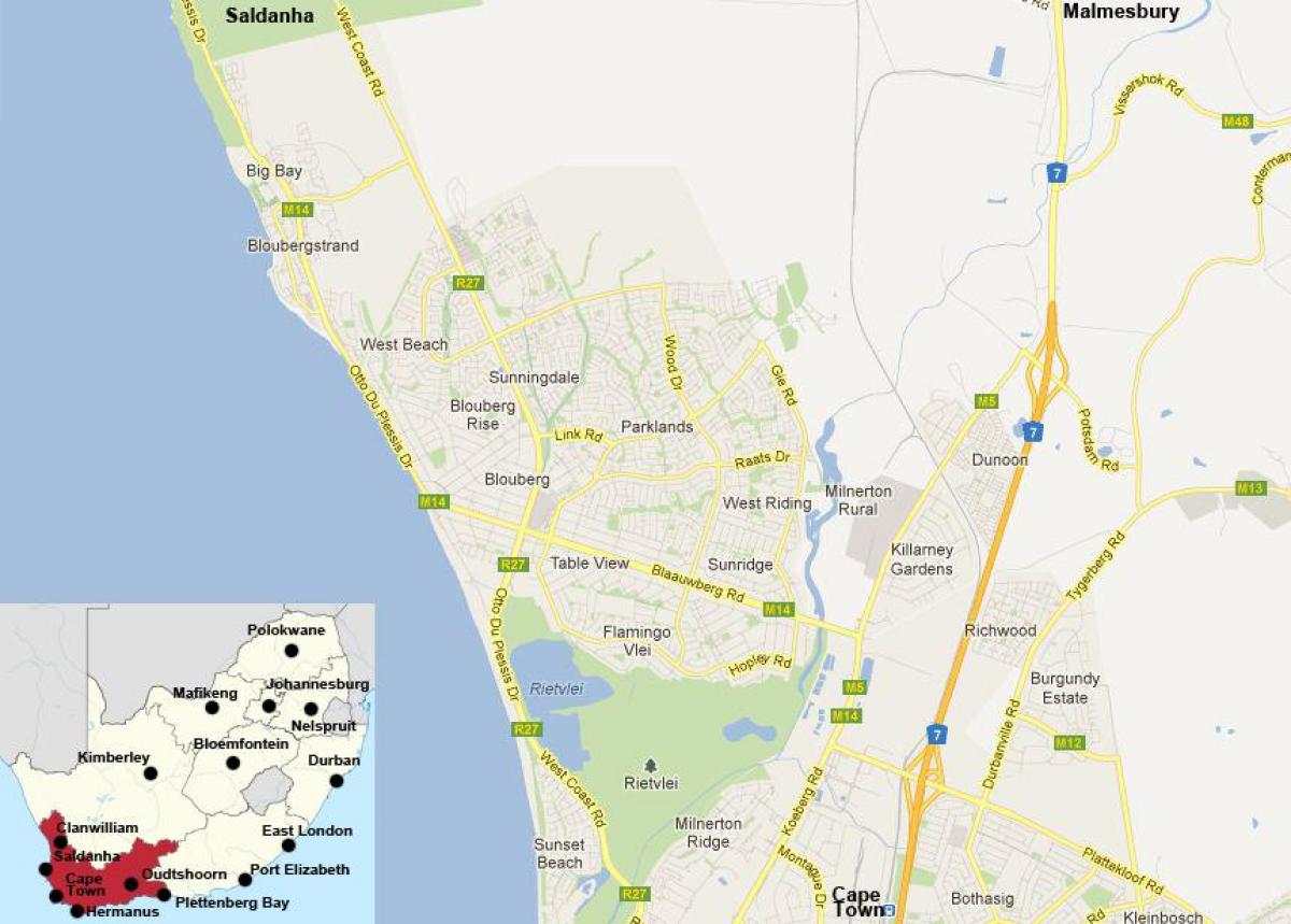 نقشه blouberg
