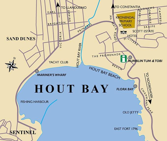 نقشه hout bay نقشه کیپ تاون