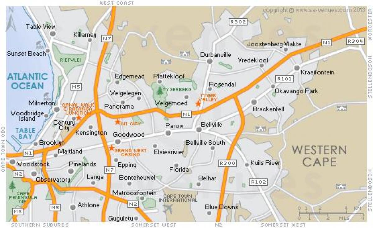نقشه plattekloof