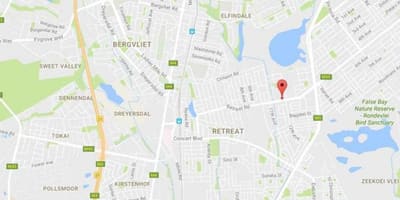 نقشه bergvliet کیپ تاون