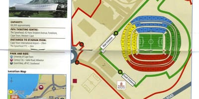 نقشه green point stadium