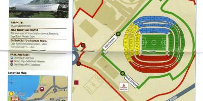 نقشه green point stadium
