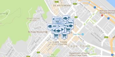نقشه shortmarket خیابان کیپ تاون