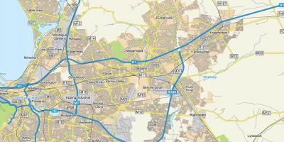 نقشه خیابان نقشه bellville, کیپ تاون